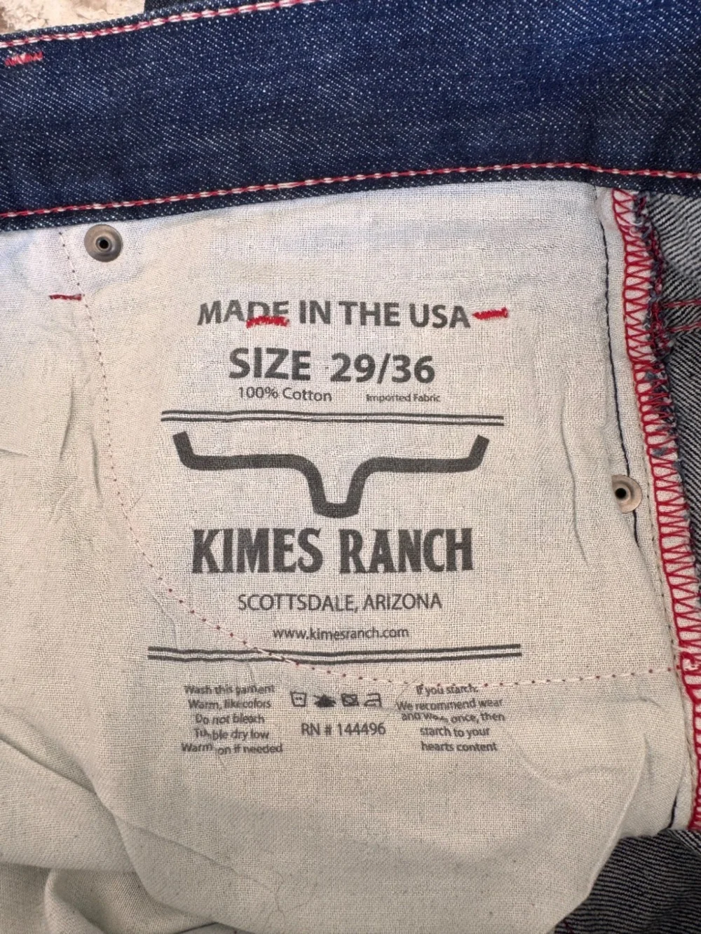 Kimes Ranch James Jeans 29 x 36